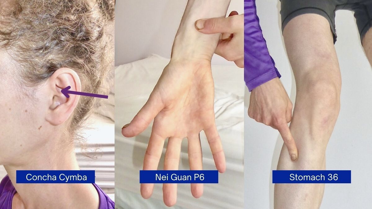 vagus nerve acupressure points to place ice packs on