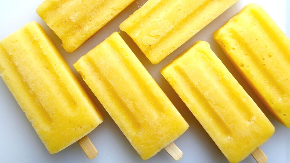 tropical popsicles out of molds