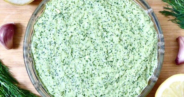 Sprouted Lemon Dill Hummus (Gluten Free)