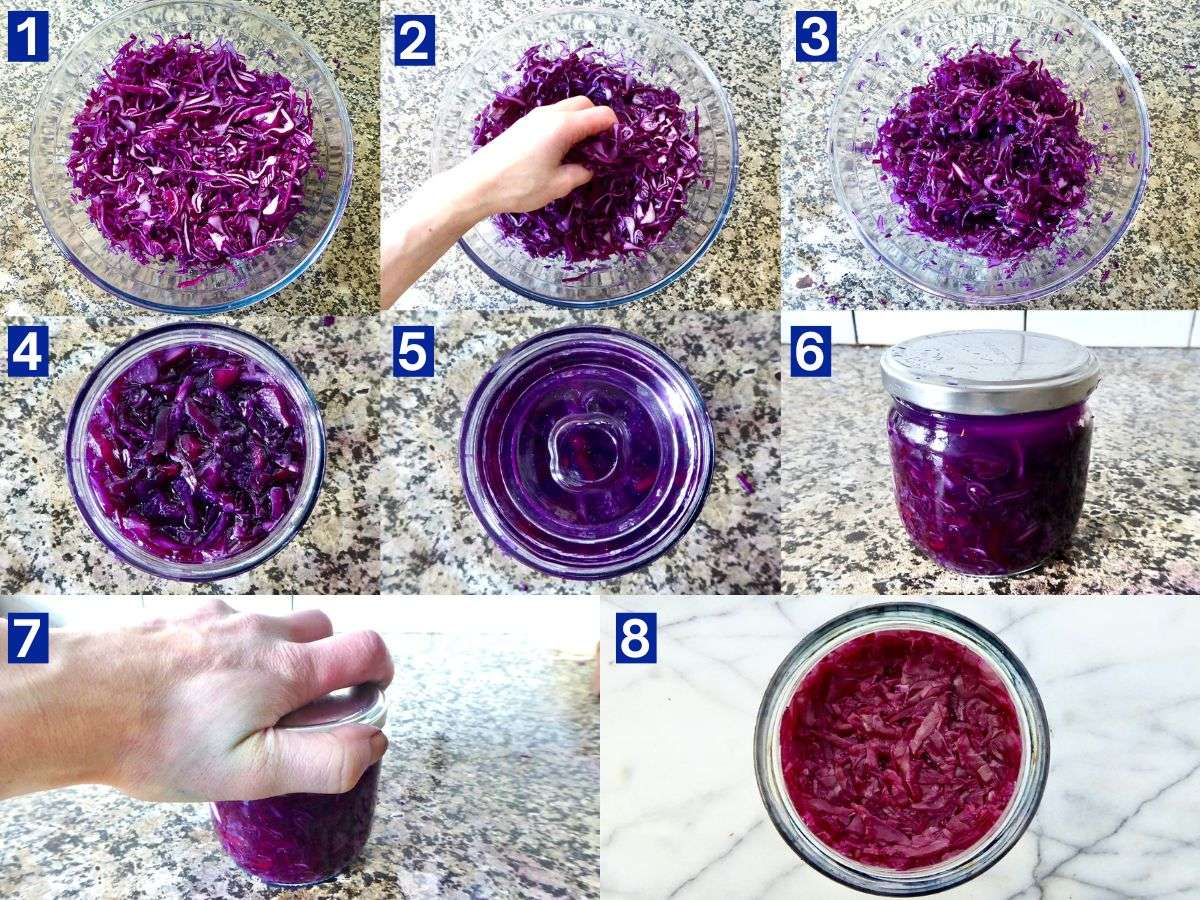 step by step photos of how to make sauerkraut